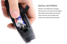 Load image into Gallery viewer, Inner Alpha Milk Frother Handheld Battery Operated Electric Foam Maker For Coffee, Latte, Cappuccino, Hot Chocolate, Durable Drink Mixer With Stainless Steel Whisk, Stainless Steel Stand Include (Black)