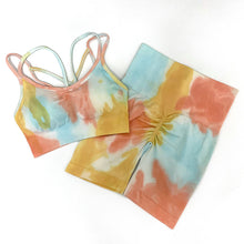 Load image into Gallery viewer, ALPHA collection- Mid Length Scrunch Butt Shorts- Vibrant Orange