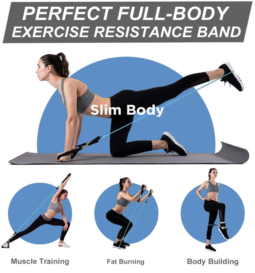Extra long resistance discount bands with handles